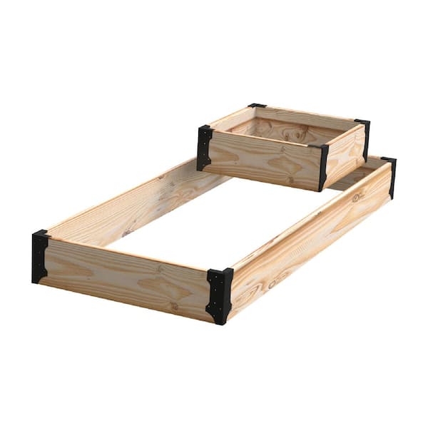Small Adjustable Galvanised Raised Bed Decking Timber Board Edging Bracket 