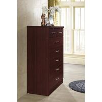 HODEDAH 7-Drawer 48 in. H x 31.5 in. W x 18 in. D Chest of Drawer in Mahogany HI70DR MAHOGANY