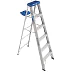 6 ft. Aluminum Step Ladder with 250 lb. Load Capacity Type I Duty Rating