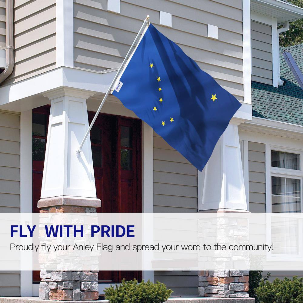 Alaska State Blue Polyester Flag with Brass Grommets