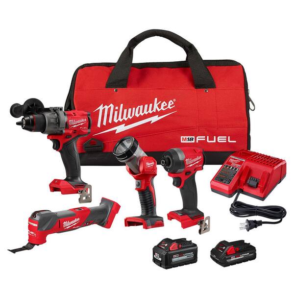 Milwaukee M18 FUEL 18V Lithium Ion Brushless Cordless Combo Kit 4