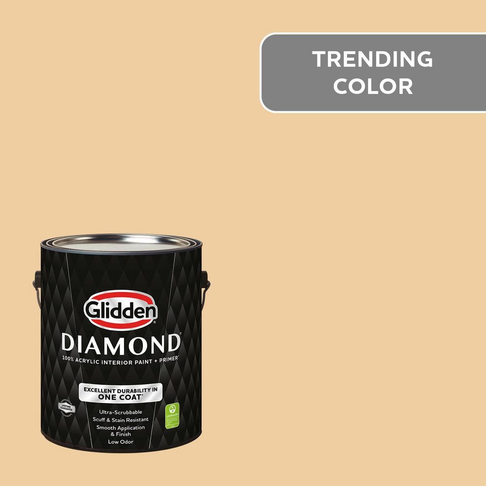 1 gal. Toffee Crunch Flat Interior Paint with Primer price history on PriceWatchPro