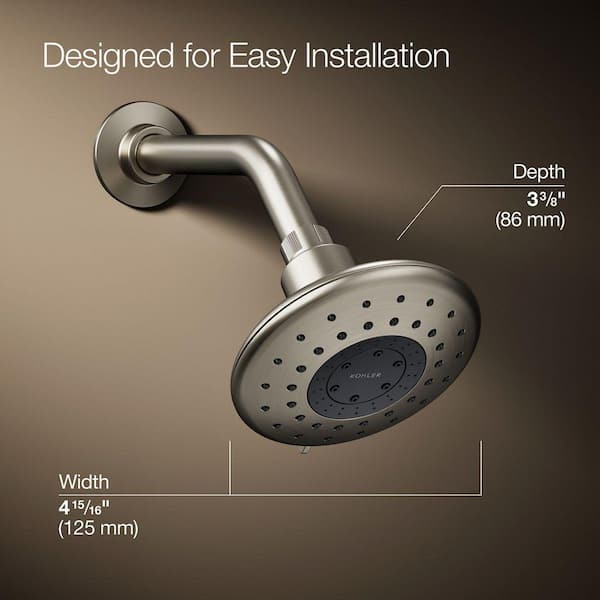 KOHLER Daisyfield 6-Spray 1.75 GPM 4.9375 in. Wall-Mount Fixed
