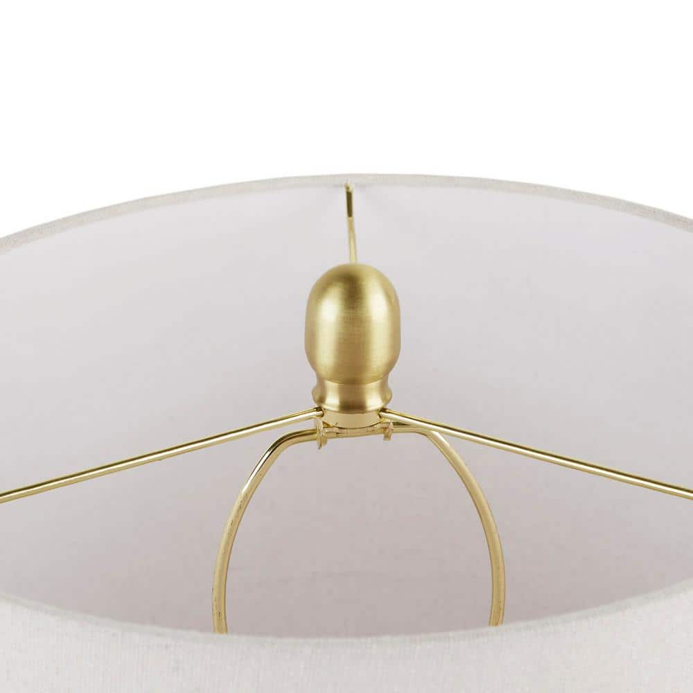 Lysandria Green Glass Table Lamp with Gold Accents