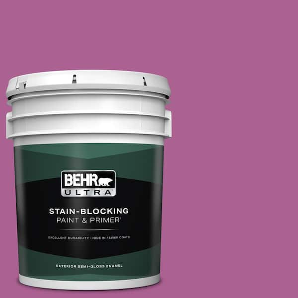 BEHR ULTRA 5 gal. #680B-6 Exotic Bloom Semi-Gloss Enamel Exterior Paint & Primer