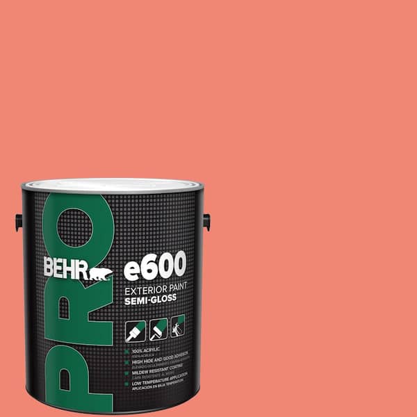 BEHR PRO 1 gal. #T16-07 Coralette Semi-Gloss Exterior Paint