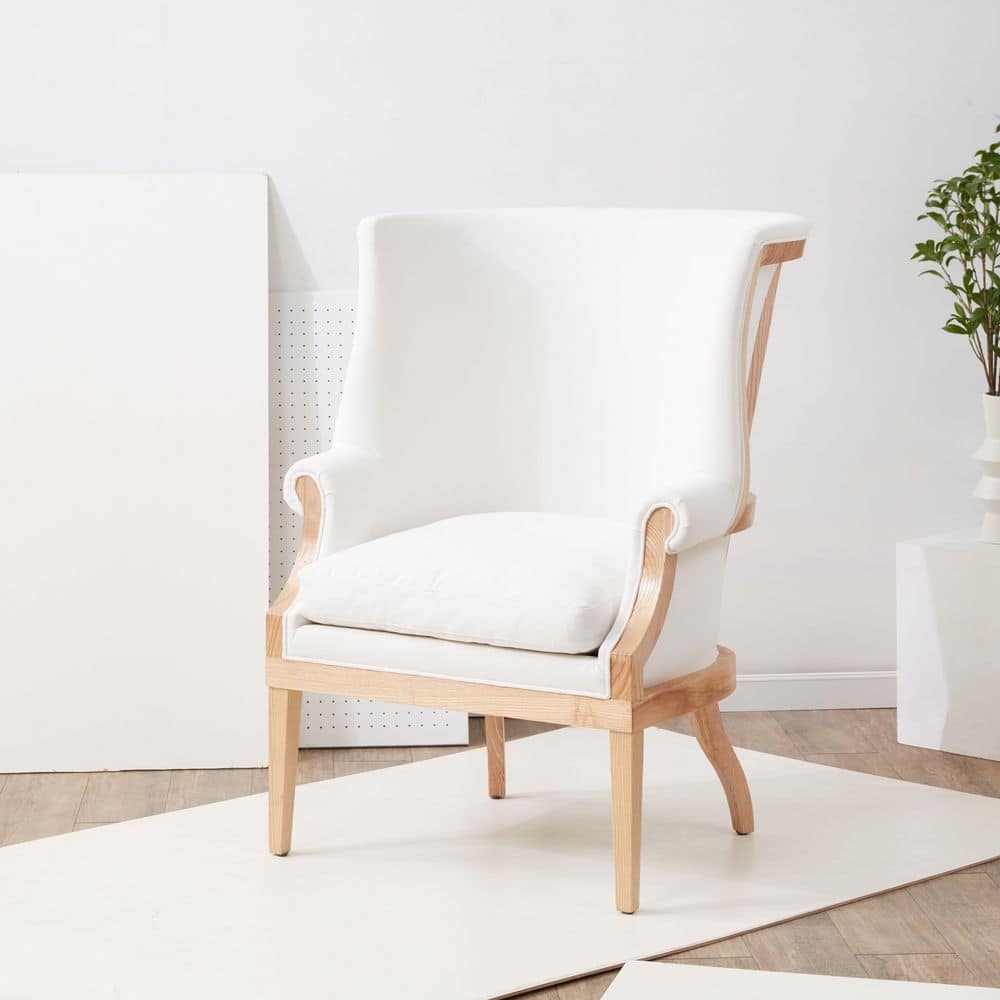 Leahbeth White/Natural Arm Chair price history on PriceWatchPro