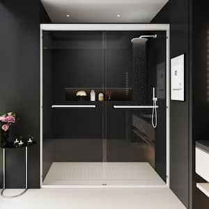 imperiol Modern 60 in. W x 72 in. H Sliding Semi-Frameless Shower