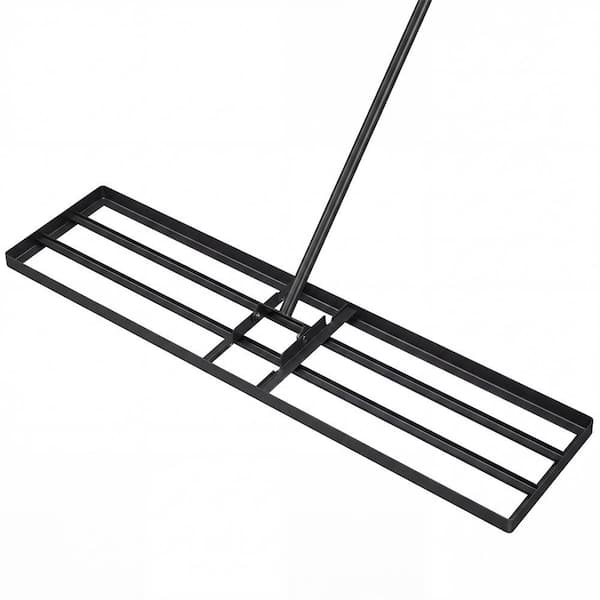 Lawn Leveling Rake 67 in. x 42 in. x 10 in. Heavy Duty Level Lawn Tool for Garden Backyard/Lawn Black