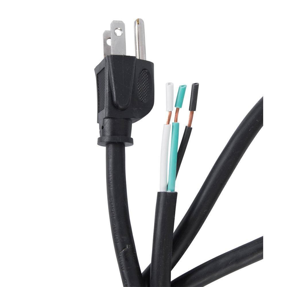 Black 3-Foot 3-Prong Vinyl Appliance Power Cord