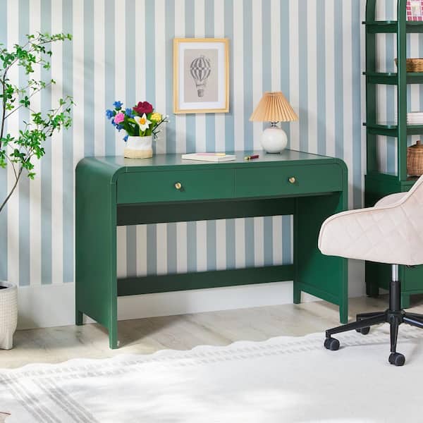Walker Edison Furniture Company Zoey 45 in. Rectangle Green Modern