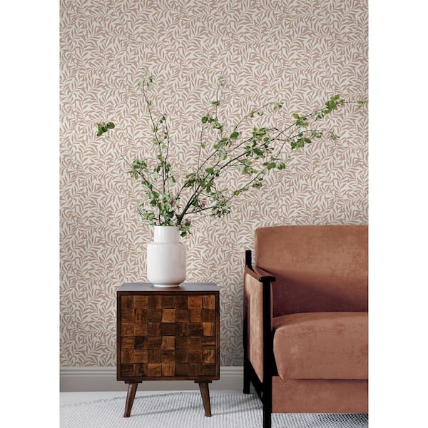 Terracotta Wisley Matte Vinyl Peel and Stick Wallpaper
