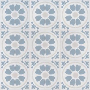 Encaustic Tamensa 8 in. x 8 in. Matte Porcelain Floor and Wall Tile (5.16 sq. ft./Case)