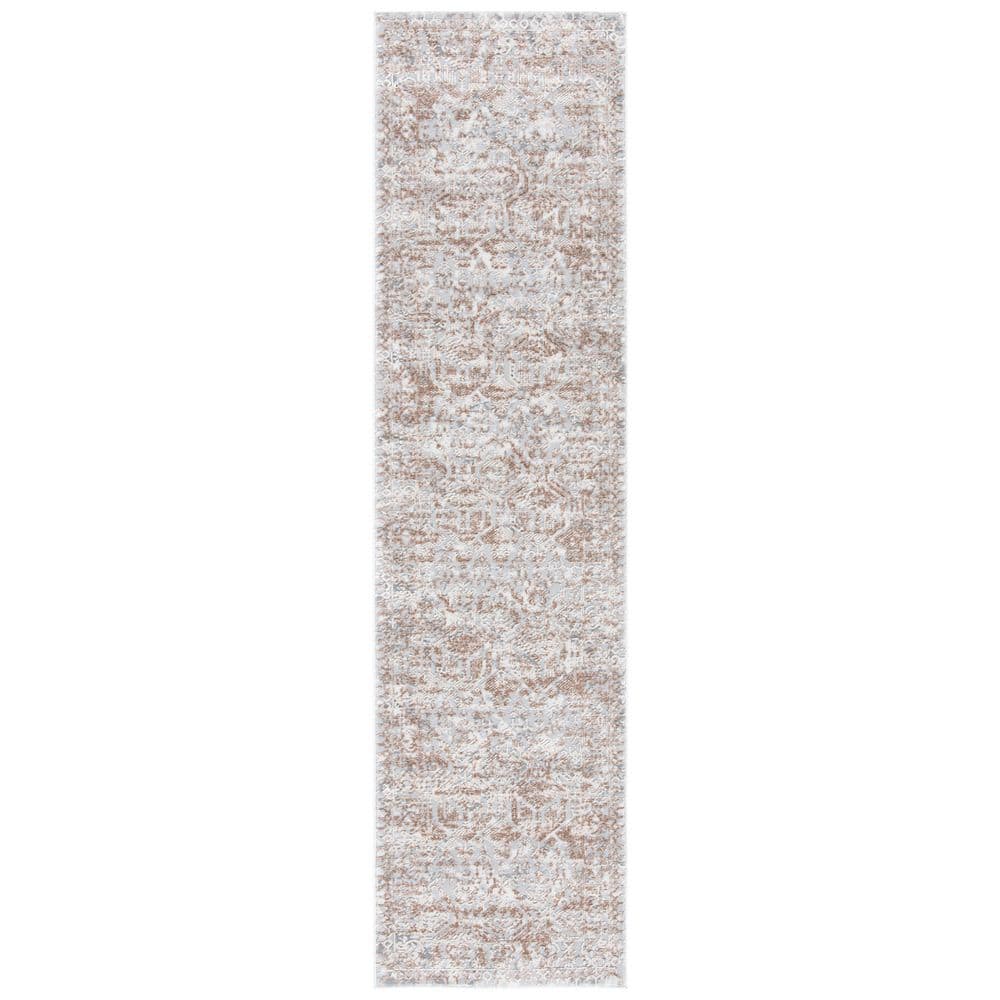Alhambra 2 ft. x 8 ft.Gray/Brown Distressed Runner Rug price history on PriceWatchPro