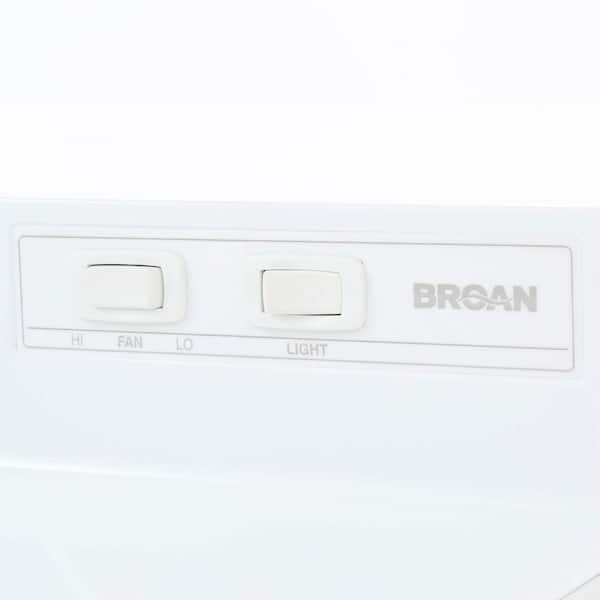 Broan 412401 Non-Ducted Under-Cabinet Range Hood 24" White for sale online