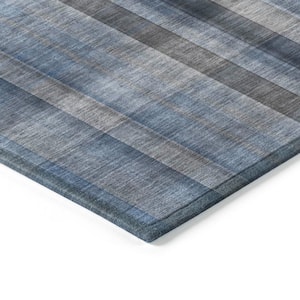 Chantille ACN548 Blue 2 ft. 3 in. x 7 ft. 6 in. Machine Washable Indoor/Outdoor Geometric Runner Rug