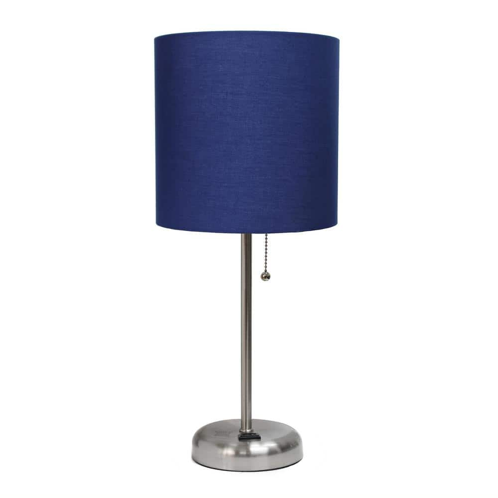 Navy blue lamp hot sale shades table lamps