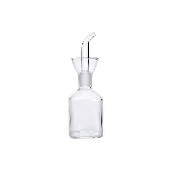 Glass Oil Dispenser Food Grade Clear Cooking Oil Vinegar Bottle Non-Drip Spout Easy Refill Kitchen 1 Bottle