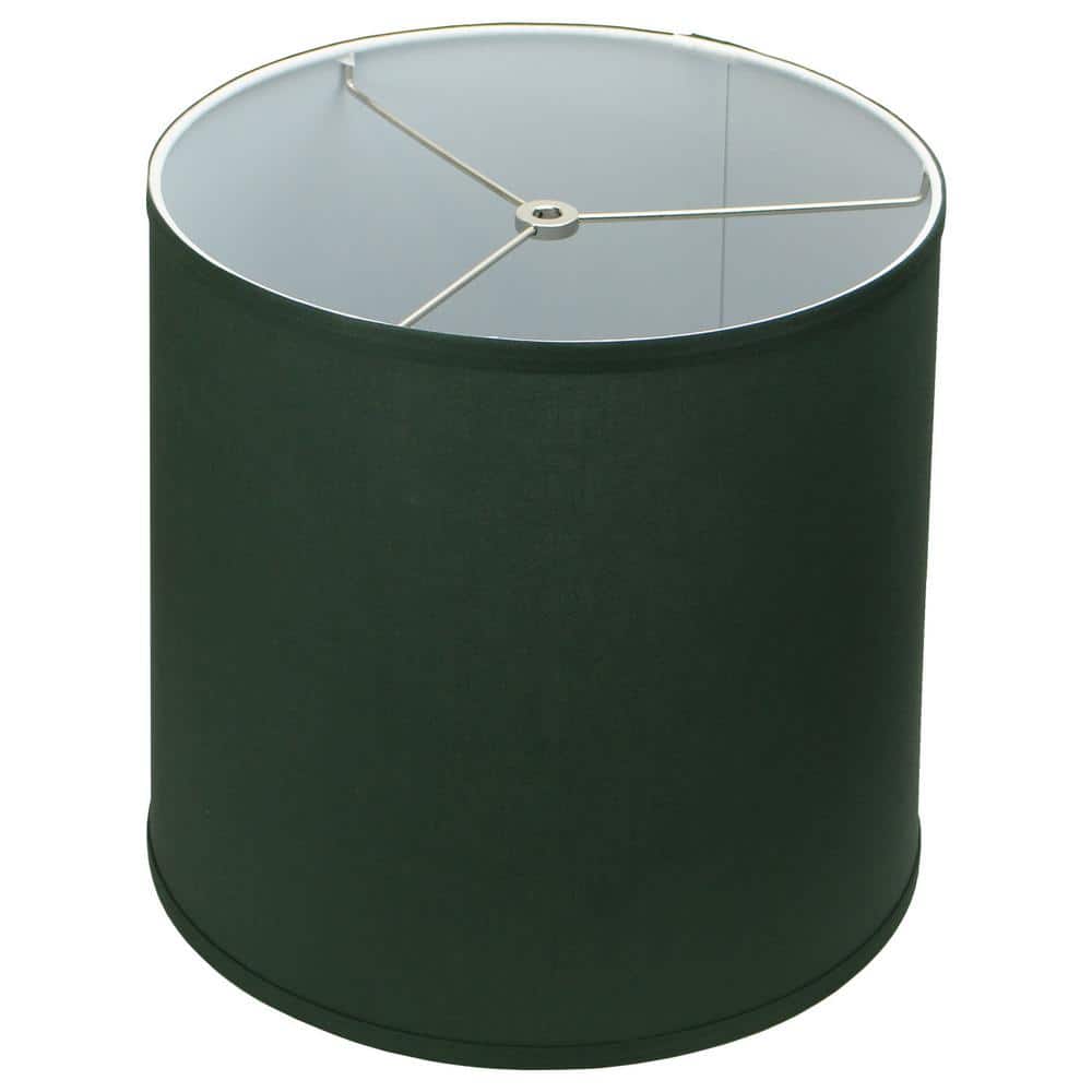 Hunter Green Linen Round Table Lamp Shade 12" x 13"