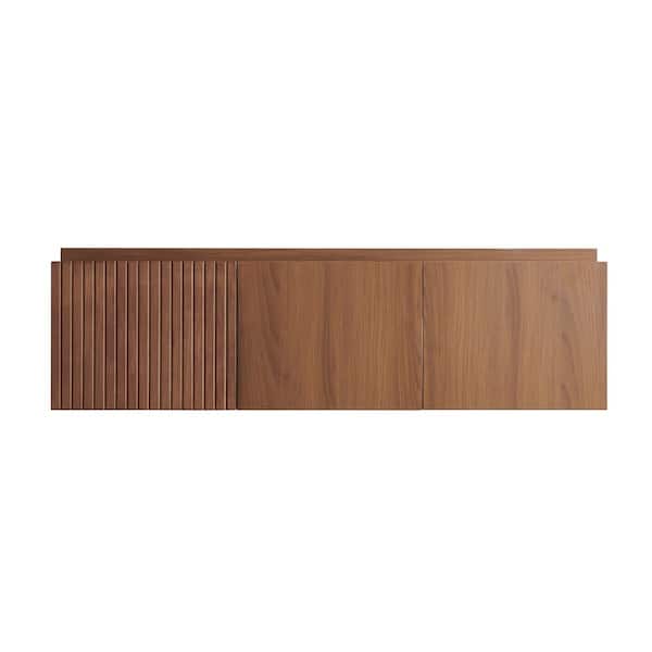 Alma 47.24 in. W Bath Vanity Cabinet without Top in Brown Oak with Double Doors and One Drawer