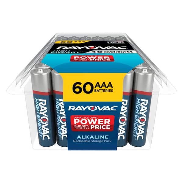 Rayovac High Energy AAA Batteries (60-Pack), Alkaline Triple A Batteries