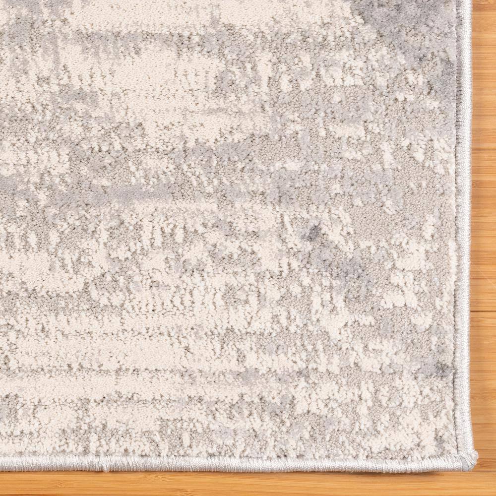 Ethan Soller Gray Geometric Synthetic 9' x 12' Area Rug