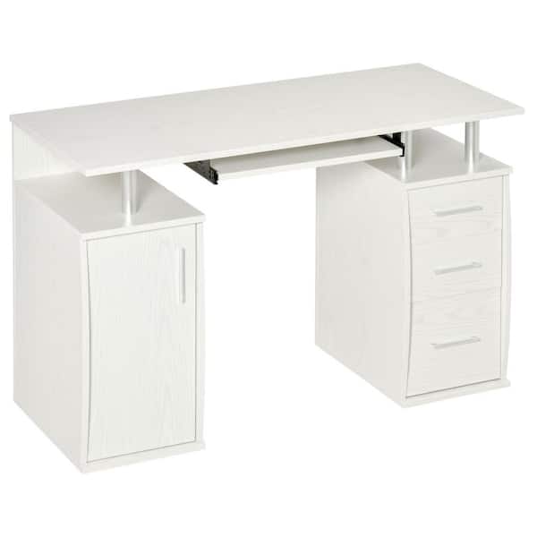 South Shore Axess 44 W Computer Desk With Storage Pure White