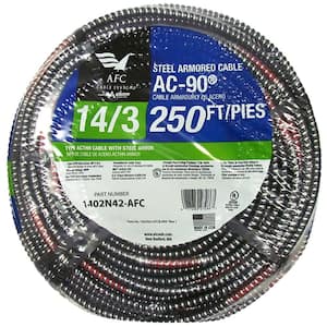 AFC Cable Systems 14/2 x 250 ft. BX/AC-90 Armored Electrical Cable ...