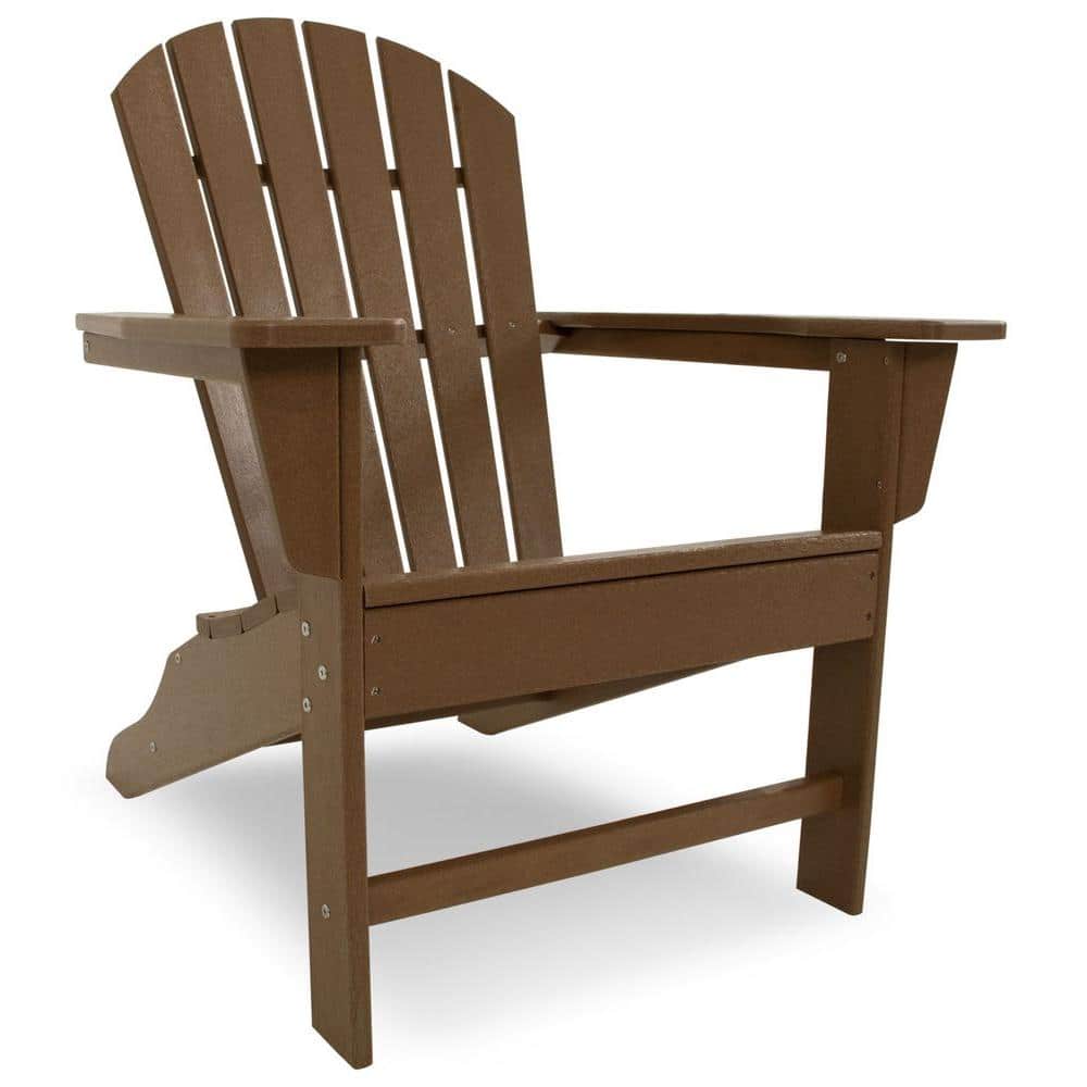 Teak Shellback POLYWOOD Outdoor Adirondack Chair