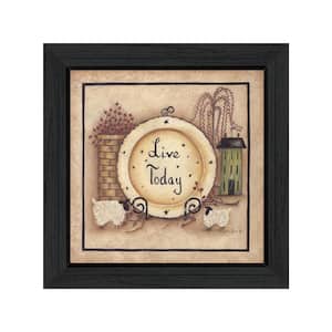 Live Today by Unknown 1 Piece Framed Graphic Print Typography Art Print 15 in. x 15 in. .