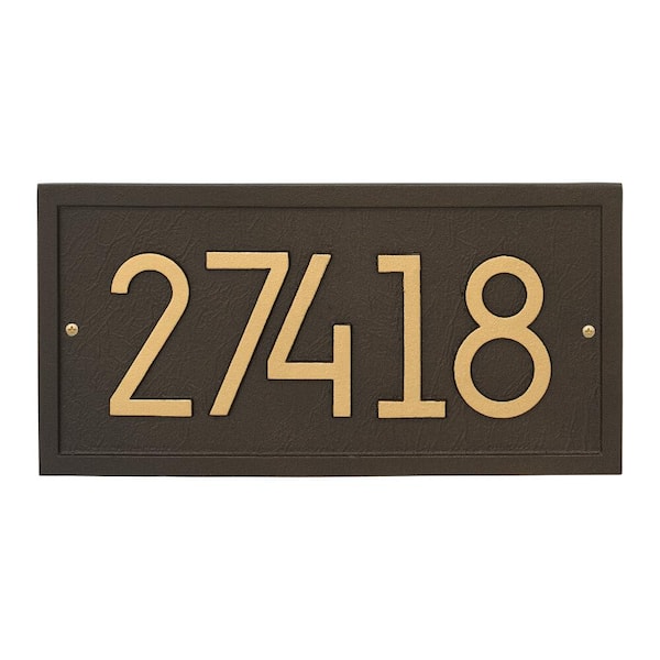 Whitehall Products Rectangle Modern Personalized Rectangle Wall Plaque