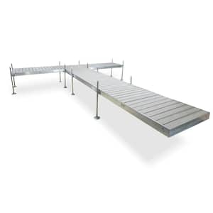 24 ft. L T-Style Aluminum Frame with Decking Complete Dock Package