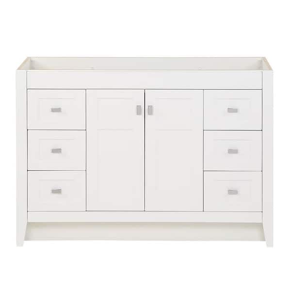 Home Decorators Collection Bladen 48 in. W x 19 in. D x 34 in. H Bath Vanity Cabinet without Top in White