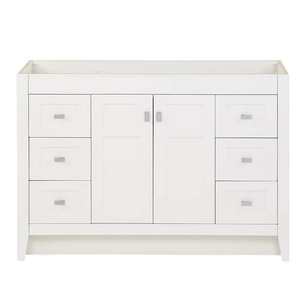 Bladen 48 in. W x 19 in. D x 34 in. H Bath Vanity Cabinet without Top in White