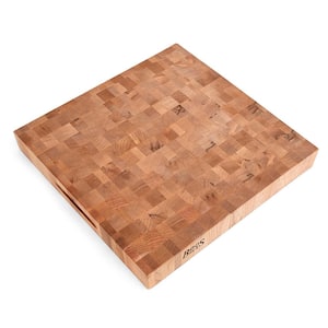 Small Square Maple Wood End Grain Cutting Board for Kitchen 18 in. x 18 in.