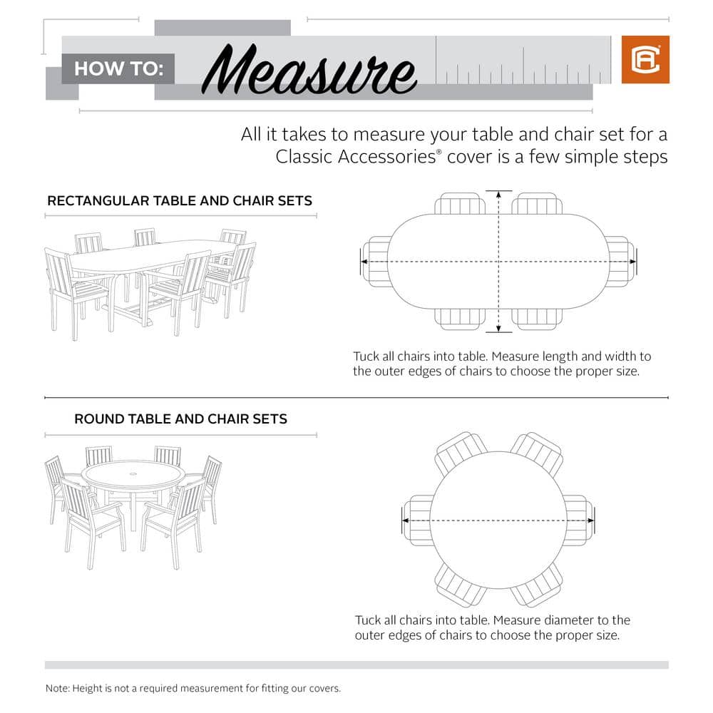 Tan and Brown Water-Resistant Patio Table and Chair Set Cover