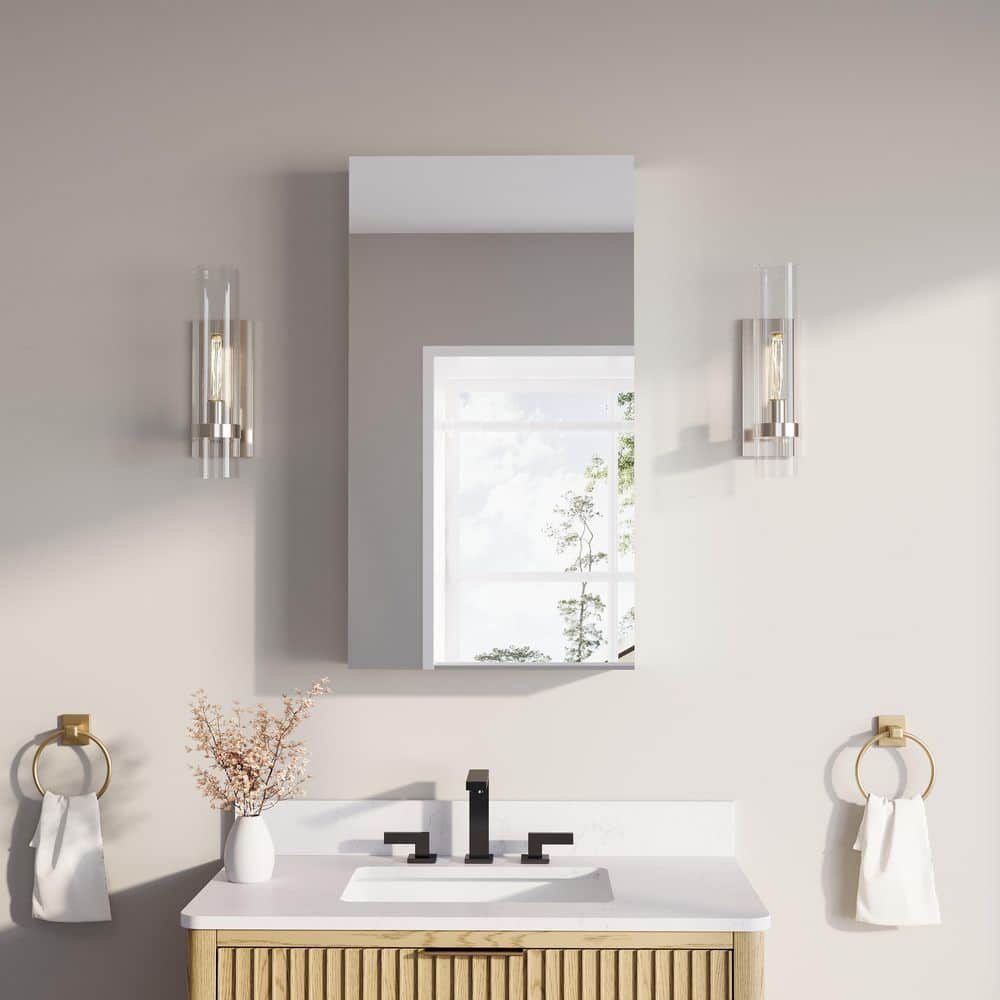 20 in. W x 36 in. H Rectangular Recess/Surface Mount Medicine Cabinet with Mirror, Soft Close Door, Left/Right Open price history on PriceWatchPro