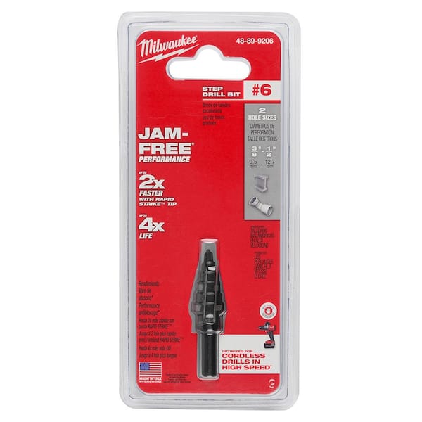 Milwaukee Shockwave Impact Duty 3/16 In. - 1/2 In. #2 Step Drill Bit, 6  Steps - Town Hardware & General Store