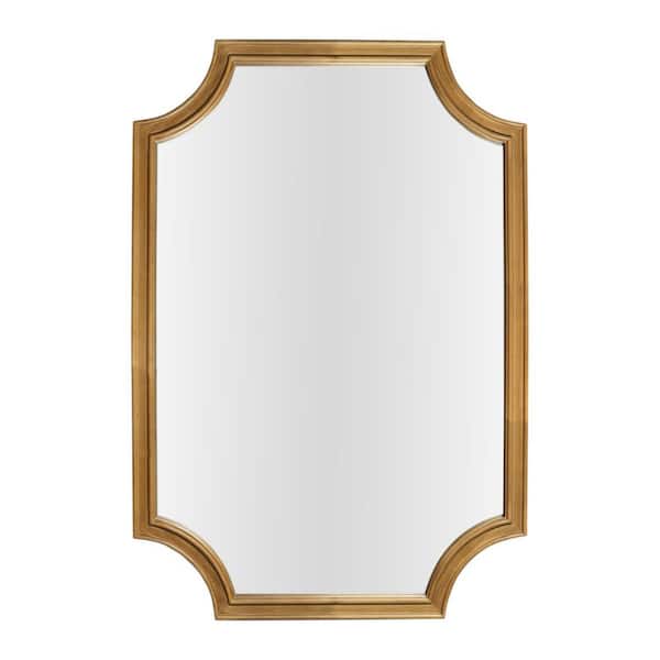 WallBeyond Bellevaux Natural 20 in. x 30 in. Wood Scalloped Arch French Country Mirror