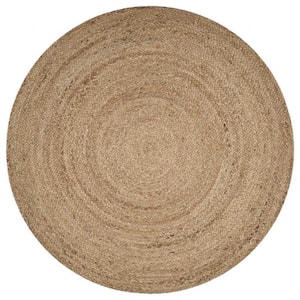 Natural 4 ft. Round Jute Area Rug