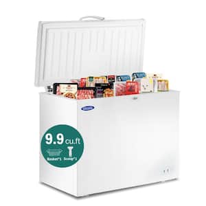 40.71 in. 9.9 cu. ft. Manual Defrost Chest Freezer in White, - 9.4°F to 5°F