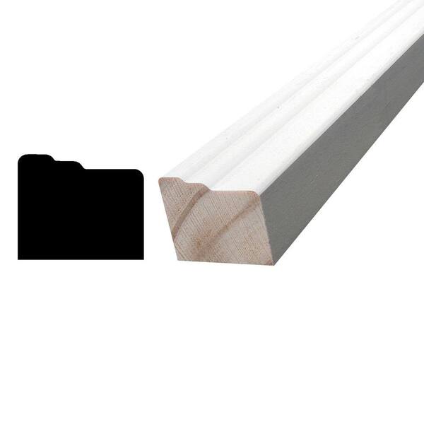 Alexandria Moulding 1-1/4 in. x 1-1/2 in. x 84 in. Primed Finger-Jointed Pine Wood Brick Moulding