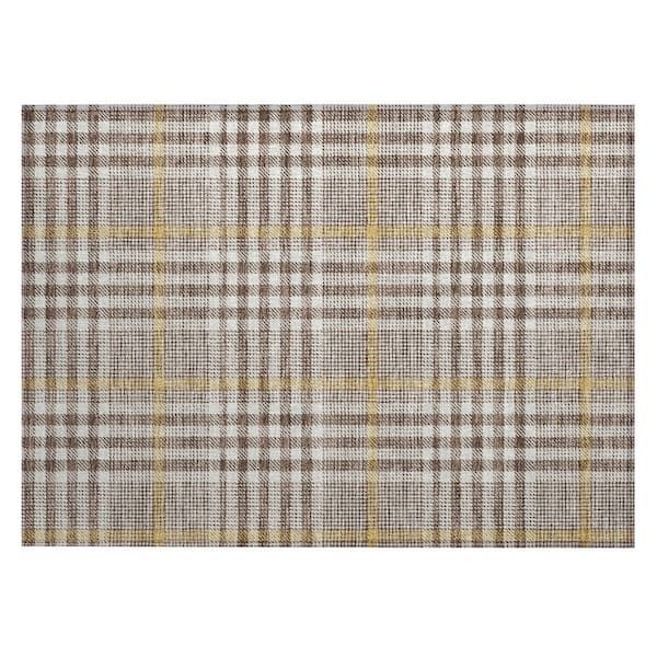 Addison Rugs Chantille Machine Washable Indoor/Outdoor Abstract ACN1054 Brown 1 ft. 8 in. x 2 ft. 6 in. Area Rug