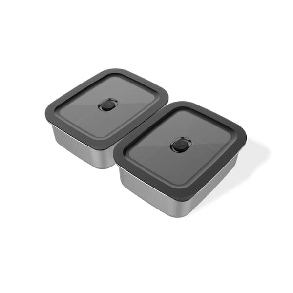 Weber Weber Works 7.7-Cup Stainless Steel Grilling Prep Containers