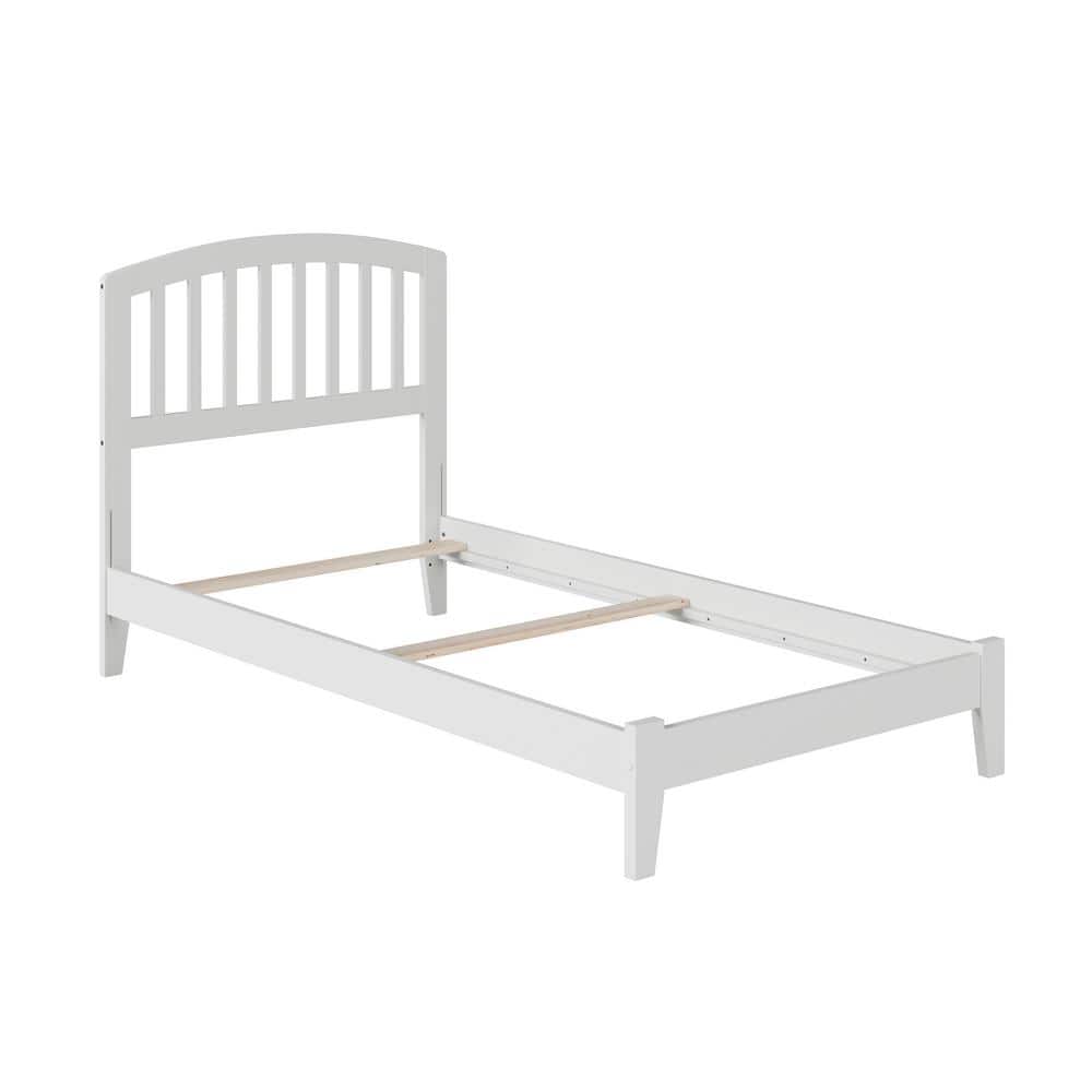 Richmond White Twin Wood Frame Bed with Headboard