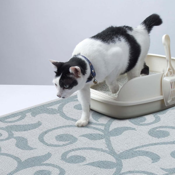 SUSSEXHOME Cat and Dog Litter Mat for Litter Box - 2 ft. x 3 ft. Mat MAT-HL-01-2X3  - The Home Depot