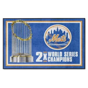 New York Mets Blue Dynasty 4 ft. x 6 ft. Plush Area Rug