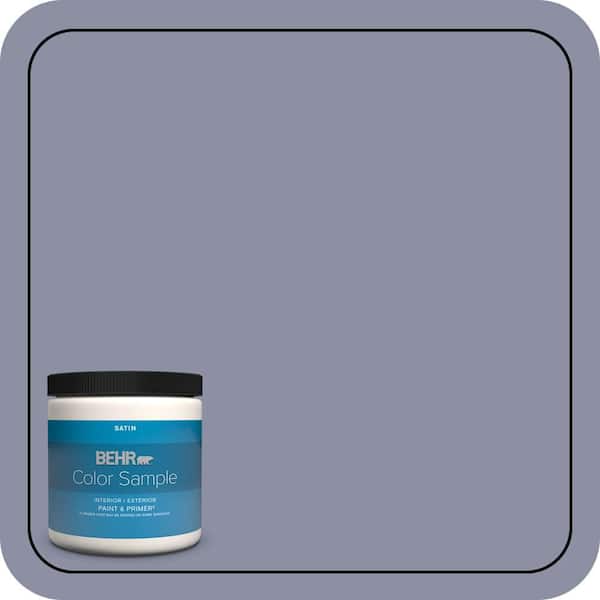 BEHR PREMIUM PLUS 8 oz. #S550-4 Camelot Satin Enamel Interior/Exterior Paint & Primer Color Sample