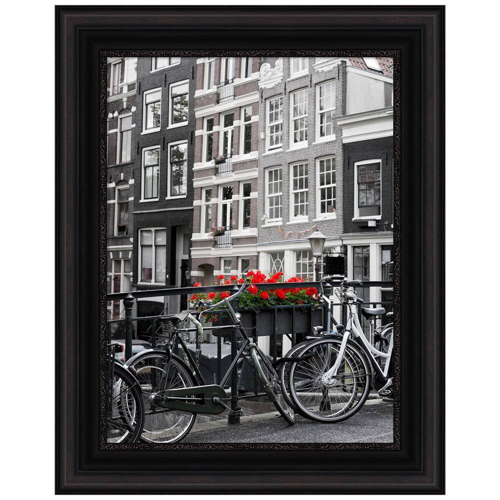 Parlor Black Ornate Wall Picture Frame with Acrylic Glazing