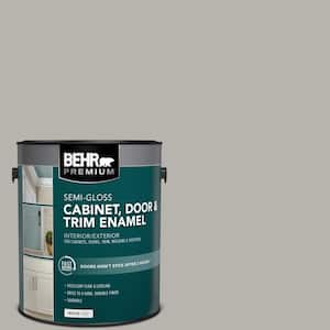 1 gal. #PPU24-11 Greige Semi-Gloss Enamel Interior/Exterior Cabinet, Door & Trim Paint